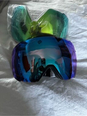 Goggles with Spare Green Lens SMITH I/O MAG CromoPop Blue/Purple Mirrored